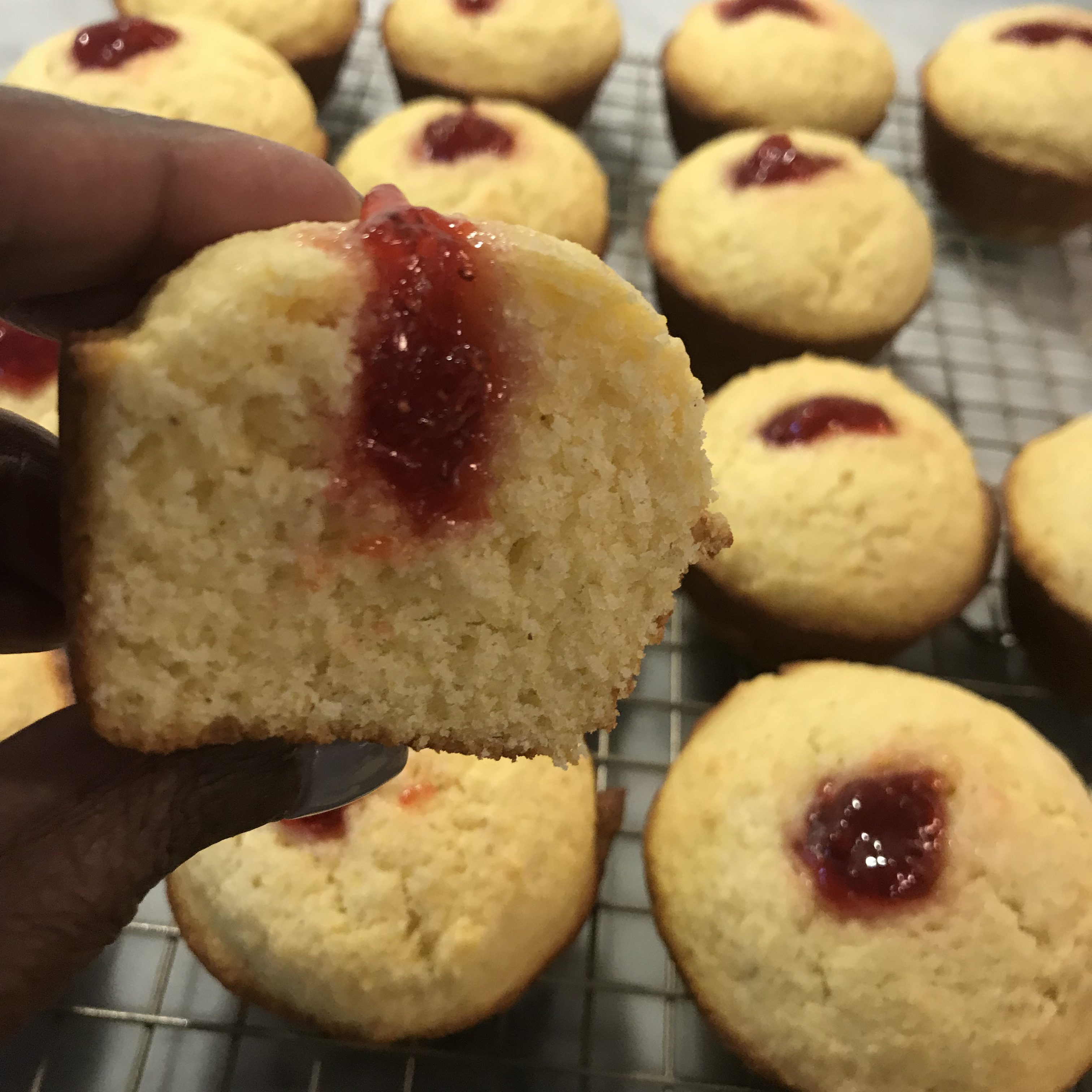 Cornmeal Jam Muffins