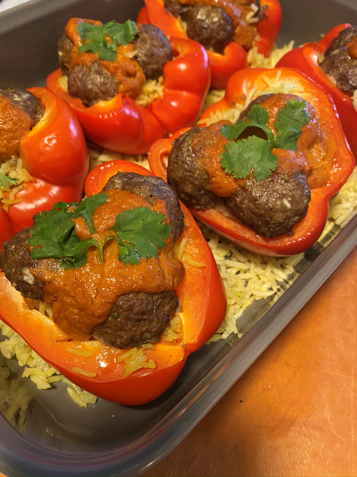 Kofta Stuffed Peppers